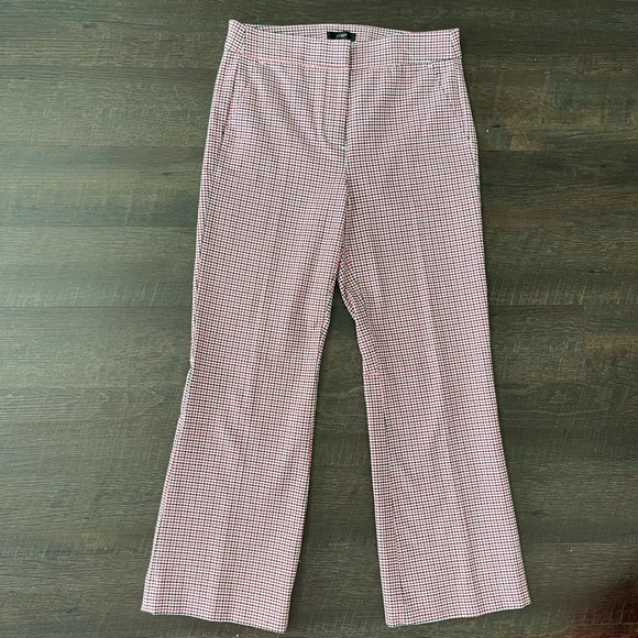 J. Crew Straight Leg Pants - Red and White Checkered - Picture 1 of 10